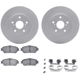 Purchase Top-Quality DYNAMIC FRICTION COMPANY - 4512-76126 - Front Disc Brake Kit pa1