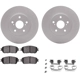 Purchase Top-Quality DYNAMIC FRICTION COMPANY - 4512-76127 - Front Disc Brake Kit pa2