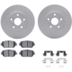 Purchase Top-Quality DYNAMIC FRICTION COMPANY - 4512-76128 - Front Disc Brake Kit pa1