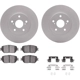 Purchase Top-Quality DYNAMIC FRICTION COMPANY - 4512-76128 - Front Disc Brake Kit pa4