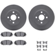 Purchase Top-Quality DYNAMIC FRICTION COMPANY - 4512-76135 - Front Disc Brake Kit pa1