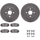 Purchase Top-Quality DYNAMIC FRICTION COMPANY - 4512-76135 - Front Disc Brake Kit pa4