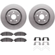 Purchase Top-Quality DYNAMIC FRICTION COMPANY - 4512-76147 - Front Disc Brake Kit pa3