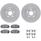 Purchase Top-Quality DYNAMIC FRICTION COMPANY - 4512-76150 - Front Disc Brake Kit pa1