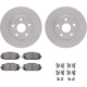 Purchase Top-Quality DYNAMIC FRICTION COMPANY - 4512-76150 - Front Disc Brake Kit pa4