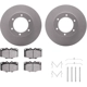 Purchase Top-Quality DYNAMIC FRICTION COMPANY - 4512-76157 - Front Disc Brake Kit pa4