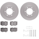 Purchase Top-Quality DYNAMIC FRICTION COMPANY - 4512-76168 - Front Disc Brake Kit pa5