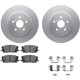 Purchase Top-Quality DYNAMIC FRICTION COMPANY - 4512-76174 - Front Disc Brake Kit pa1