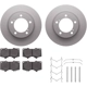 Purchase Top-Quality DYNAMIC FRICTION COMPANY - 4512-76188 - Front Disc Brake Kit pa3