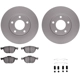 Purchase Top-Quality DYNAMIC FRICTION COMPANY - 4512-80067 - Front Disc Brake Kit pa3