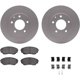 Purchase Top-Quality DYNAMIC FRICTION COMPANY - 4512-80084 - Front Disc Brake Kit pa3