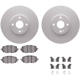 Purchase Top-Quality DYNAMIC FRICTION COMPANY - 4512-80103 - Front Disc Brake Kit pa3