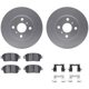 Purchase Top-Quality DYNAMIC FRICTION COMPANY - 4512-91008 - Front Disc Brake Kit pa1