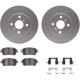 Purchase Top-Quality DYNAMIC FRICTION COMPANY - 4512-91008 - Front Disc Brake Kit pa2
