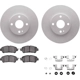 Purchase Top-Quality DYNAMIC FRICTION COMPANY - 4512-91010 - Front Disc Brake Kit pa2