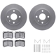Purchase Top-Quality DYNAMIC FRICTION COMPANY - 4512-99001 - Front Disc Brake Kit pa1