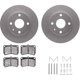 Purchase Top-Quality DYNAMIC FRICTION COMPANY - 4512-99001 - Front Disc Brake Kit pa3
