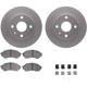 Purchase Top-Quality DYNAMIC FRICTION COMPANY - 4512-99012 - Front Disc Brake Kit pa3