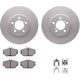 Purchase Top-Quality DYNAMIC FRICTION COMPANY - 4512-99021 - Front Disc Brake Kit pa3