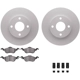 Purchase Top-Quality DYNAMIC FRICTION COMPANY - 4512-99027 - Front Disc Brake Kit pa5