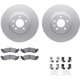 Purchase Top-Quality DYNAMIC FRICTION COMPANY - 4512-99047 - Front Disc Brake Kit pa1