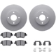 Purchase Top-Quality DYNAMIC FRICTION COMPANY - 4512-99074 - Front Disc Brake Kit pa1