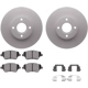 Purchase Top-Quality DYNAMIC FRICTION COMPANY - 4512-99074 - Front Disc Brake Kit pa2