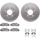 Purchase Top-Quality DYNAMIC FRICTION COMPANY - 4512-99127 - Front Disc Brake Kit pa4