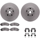 Purchase Top-Quality DYNAMIC FRICTION COMPANY - 4512-99151 - Front Disc Brake Kit pa3