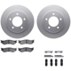 Purchase Top-Quality DYNAMIC FRICTION COMPANY - 4512-99155 - Front Disc Brake Kit pa1