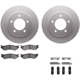 Purchase Top-Quality DYNAMIC FRICTION COMPANY - 4512-99155 - Front Disc Brake Kit pa4