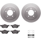 Purchase Top-Quality DYNAMIC FRICTION COMPANY - 4512-99157 - Front Disc Brake Kit pa3