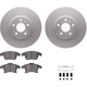 Purchase Top-Quality DYNAMIC FRICTION COMPANY - 4512-99233 - Front Disc Brake Kit pa4