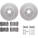 Purchase Top-Quality DYNAMIC FRICTION COMPANY - 4512-99236 - Front Disc Brake Kit pa3