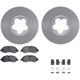 Purchase Top-Quality DYNAMIC FRICTION COMPANY - 4512-99249 - Ensemble de disque de frein avant pa1