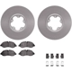 Purchase Top-Quality DYNAMIC FRICTION COMPANY - 4512-99249 - Ensemble de disque de frein avant pa4