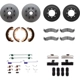 Purchase Top-Quality DYNAMIC FRICTION COMPANY - 4514-54206 - Geospec Rotors with 5000 Advanced Brake Pads pa1