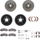 Purchase Top-Quality DYNAMIC FRICTION COMPANY - 4514-54221 - Front Disc Brake Kit pa1