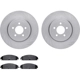 Purchase Top-Quality DYNAMIC FRICTION COMPANY - 6302-39038 - Front Disc Brake Kit pa2
