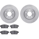 Purchase Top-Quality DYNAMIC FRICTION COMPANY - 6302-46054 - Front Disc Brake Kit pa1