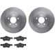 Purchase Top-Quality DYNAMIC FRICTION COMPANY - 6302-54170 - Front Disc Brake Kit pa1