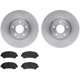 Purchase Top-Quality DYNAMIC FRICTION COMPANY - 6302-67115 - Front Disc Brake Kit pa1