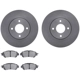 Purchase Top-Quality DYNAMIC FRICTION COMPANY - 6302-67132 - Front Disc Brake Kit pa1