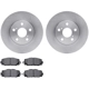 Purchase Top-Quality DYNAMIC FRICTION COMPANY - 6302-76155 - Front Disc Brake Kit pa1