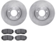 Purchase Top-Quality DYNAMIC FRICTION COMPANY - 6302-80066 - Front Disc Brake Kit pa1