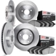 Purchase Top-Quality DYNAMIC FRICTION COMPANY - 6304-03053 - Front and Rear Disc Brake Kit pa1