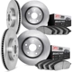 Purchase Top-Quality DYNAMIC FRICTION COMPANY - 6304-67078 - Front Disc Brake Kit pa1