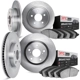 Purchase Top-Quality DYNAMIC FRICTION COMPANY - 6304-76094 - Front Disc Brake Kit pa1