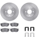 Purchase Top-Quality DYNAMIC FRICTION COMPANY - 6312-03034 - Front Disc Brake Kit pa1