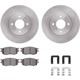 Purchase Top-Quality DYNAMIC FRICTION COMPANY - 6312-03034 - Front Disc Brake Kit pa5